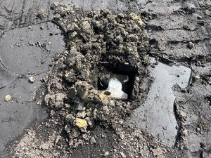 パイル打設から