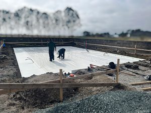 基礎工事中