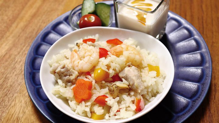 そば茶の炊き込みご飯