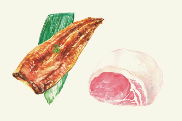 ビタミンB1とB2で疲労回復!ふだんは豚肉、たまにはうなぎで。